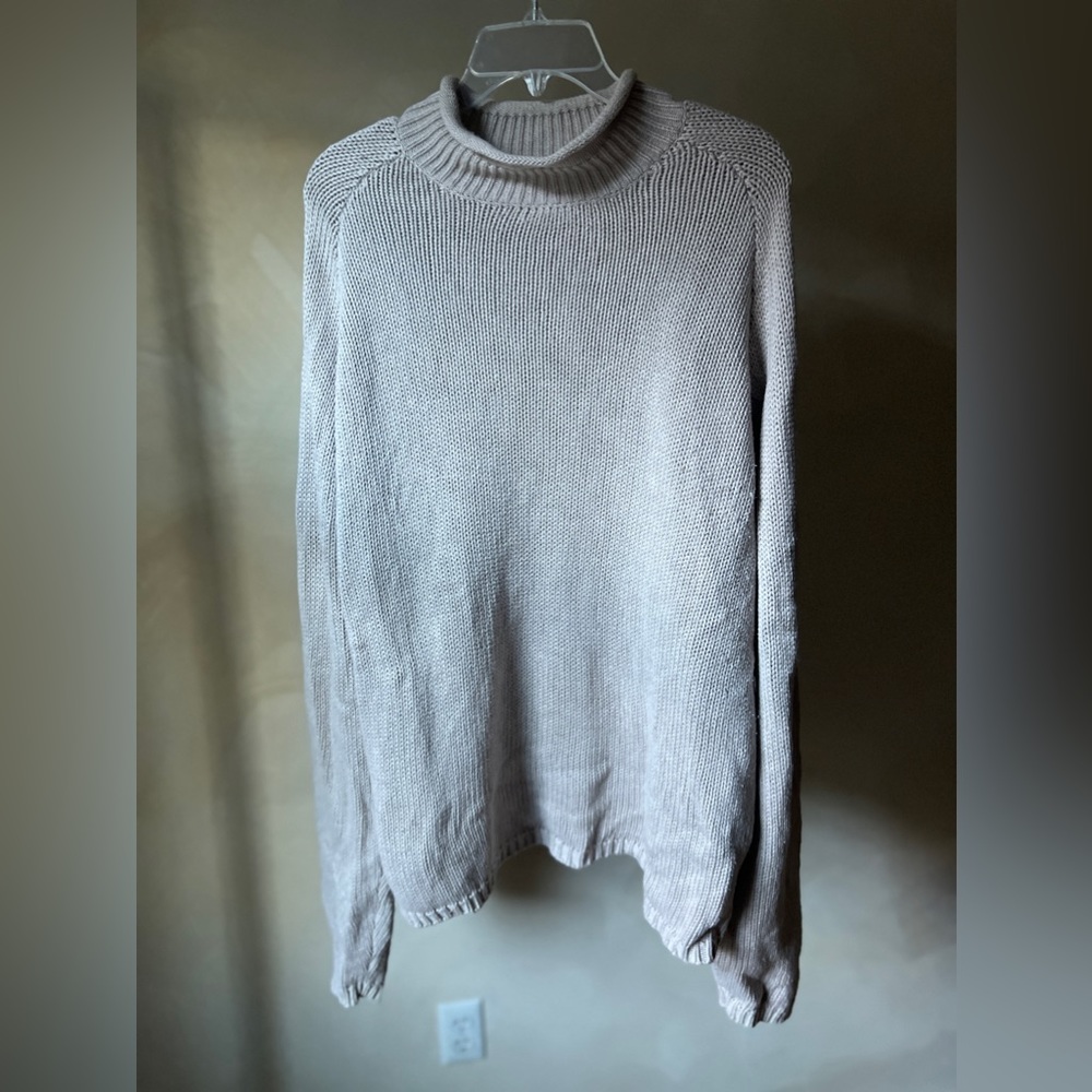 Timberland Knit Sweater color: beige/ ivory; SZ: XL